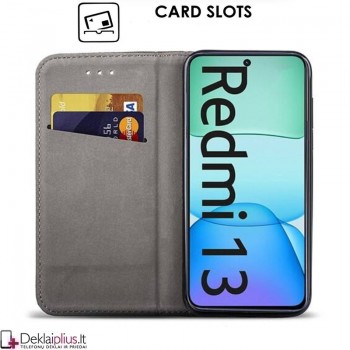 Telone dirbtinos odos dėklas - bordo spalvos (Xiaomi Redmi 13/Redmi Note 13R/Poco M6 4G)